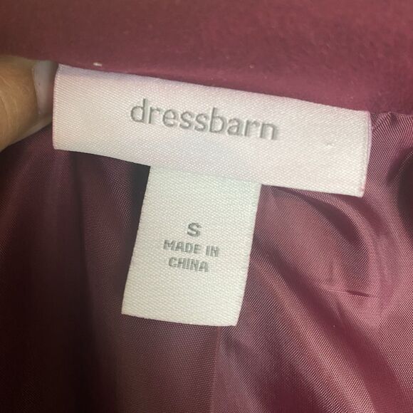 Dress Barn Suede Embroidered Maroon Womens Jacket -size S - Picture 7 of 9